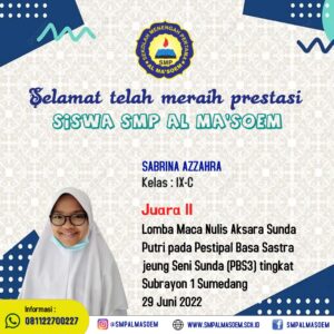Prestasi siswa siswi SMP Al Masoem (11)