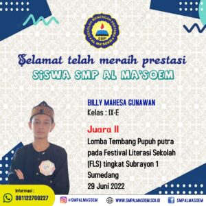 Prestasi siswa siswi SMP Al Masoem (2)