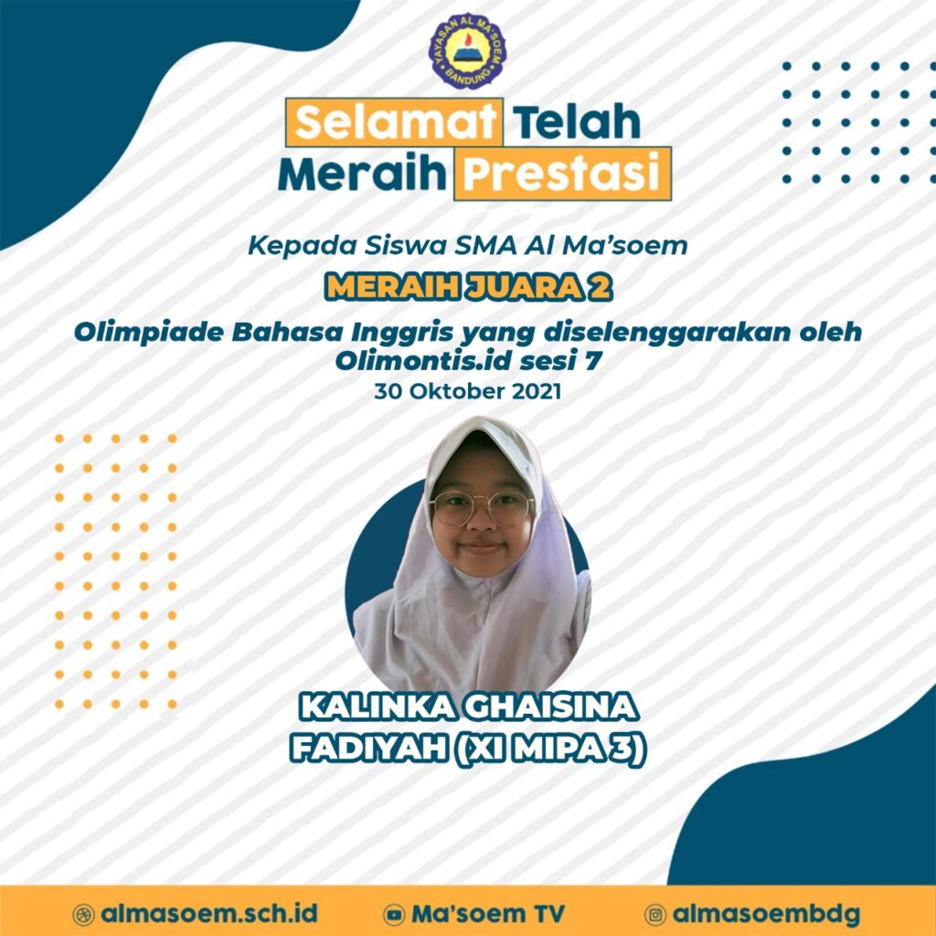 Prestasi siswa Al Masoem