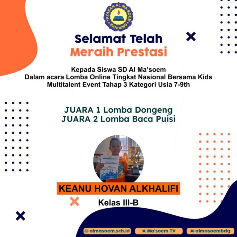 Prestasi siswa Al masoem