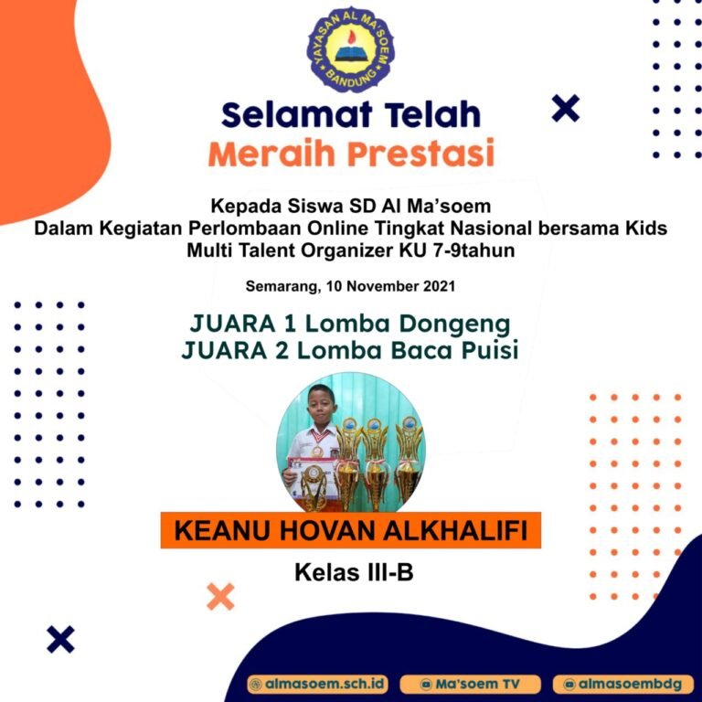 Prestasi siswa Al Masoem