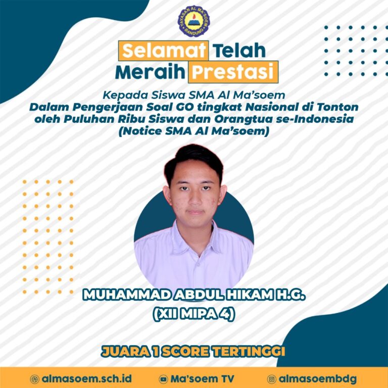 Prestasi siswa Al Masoem