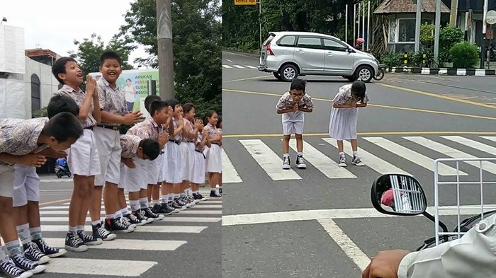 Siswa jepang memiliki attitude yang sangat sopan terhadap oang lain
