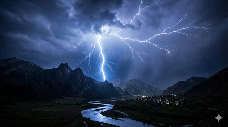 Al Masoem Gambar Kilatan Petir