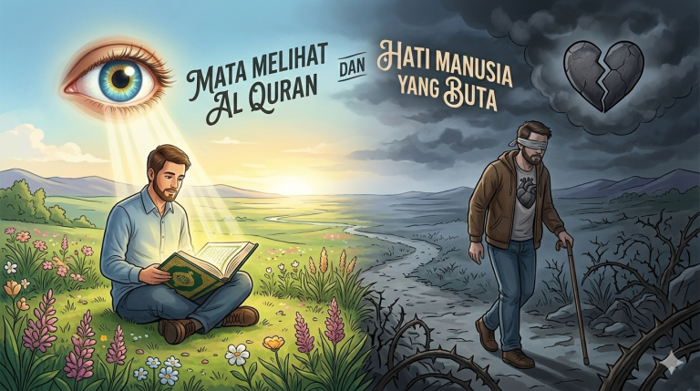 Antara Mata yang melihat Al Quran dan hati yg tertutp
