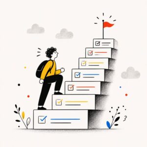Climbing Tasks Concept Illustration
