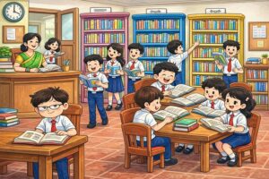 Library Scene clipart