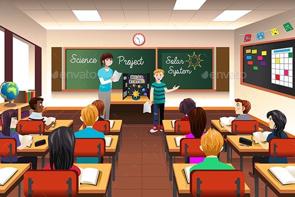 Student Having Science Presentation