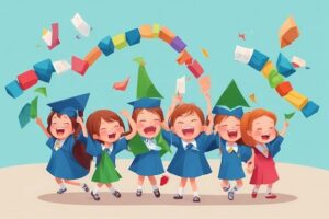 Victory shout on graduation day Premium AI generated image